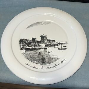 Arabia Finland Savonlinna H Munsterhjelm 1872 Decorative Plate